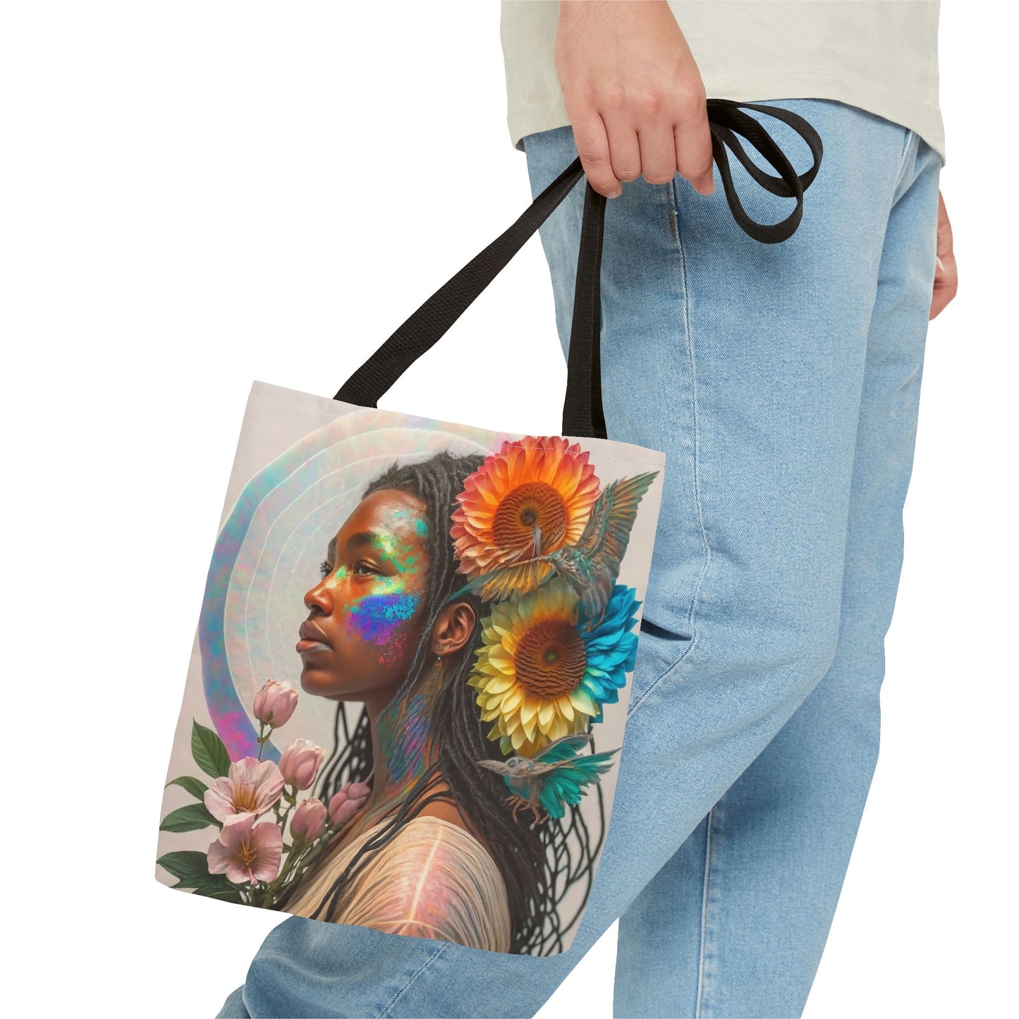 Glittering Face Tote Bag (AOP)