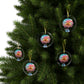 Pink Flower in the Clouds - Glass Ornaments