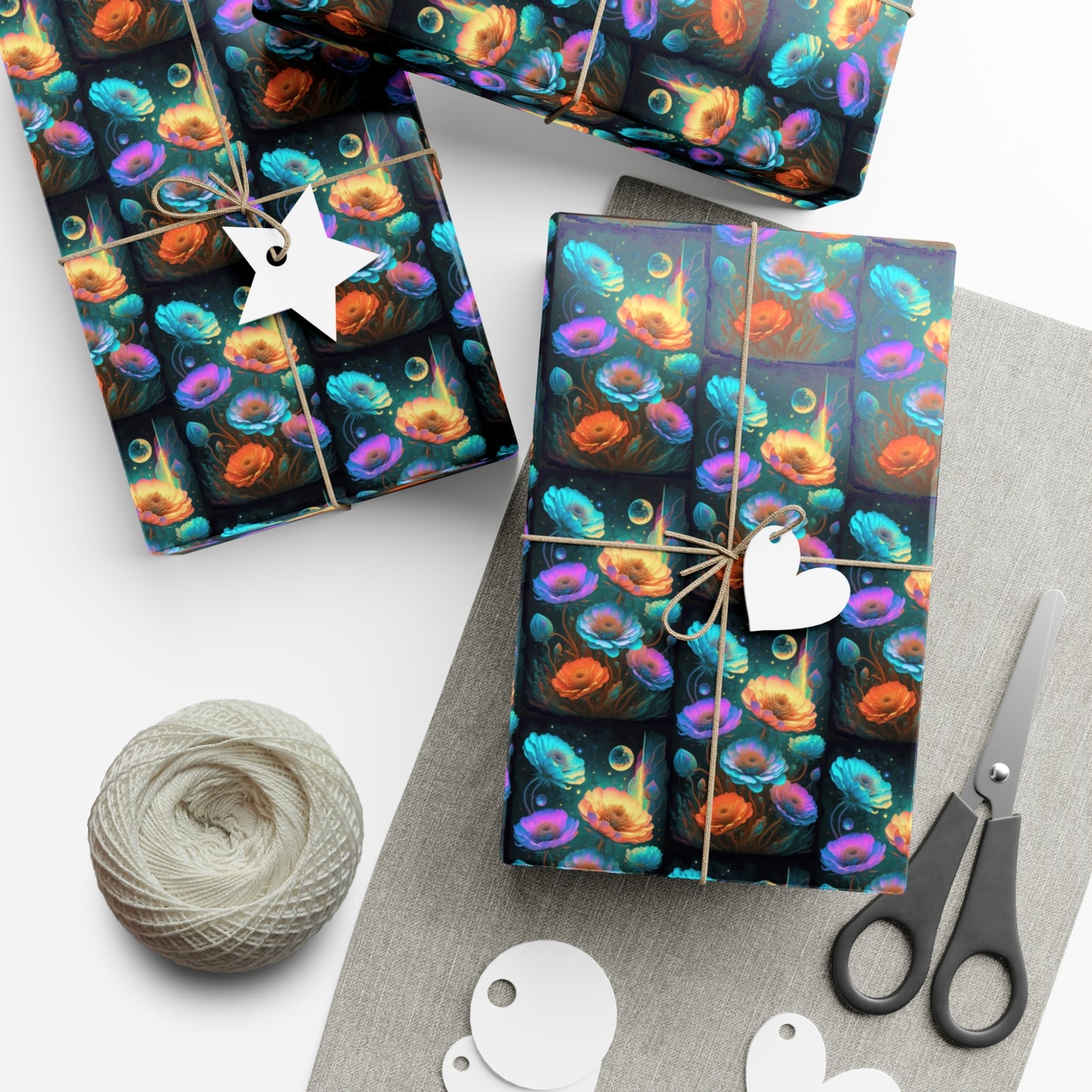 Cosmic Flowers - Gift Wrapping Paper