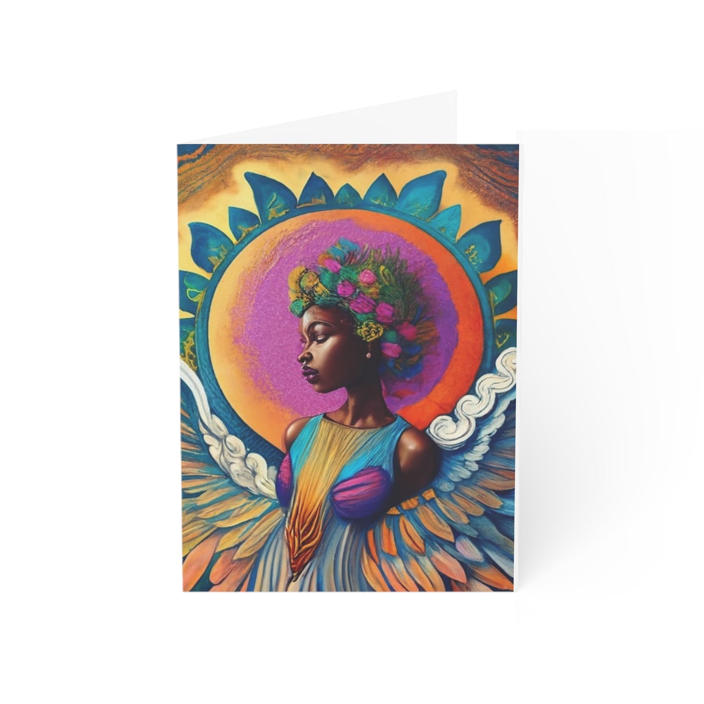 Flower Angel Greeting Cards