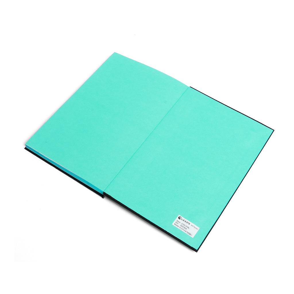 Blue Sky  Droste Effect - Hardcover - Color Contrast Notebook - Ruled