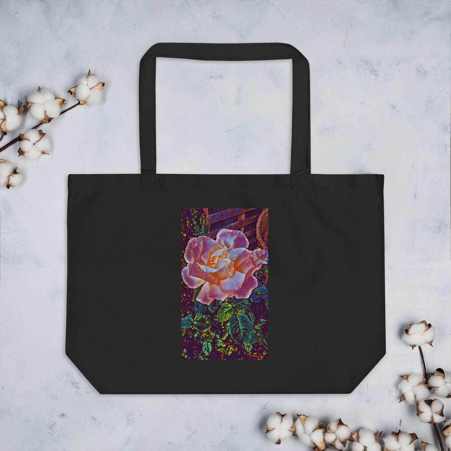 Stary Rose - Large Organic Tote Bag