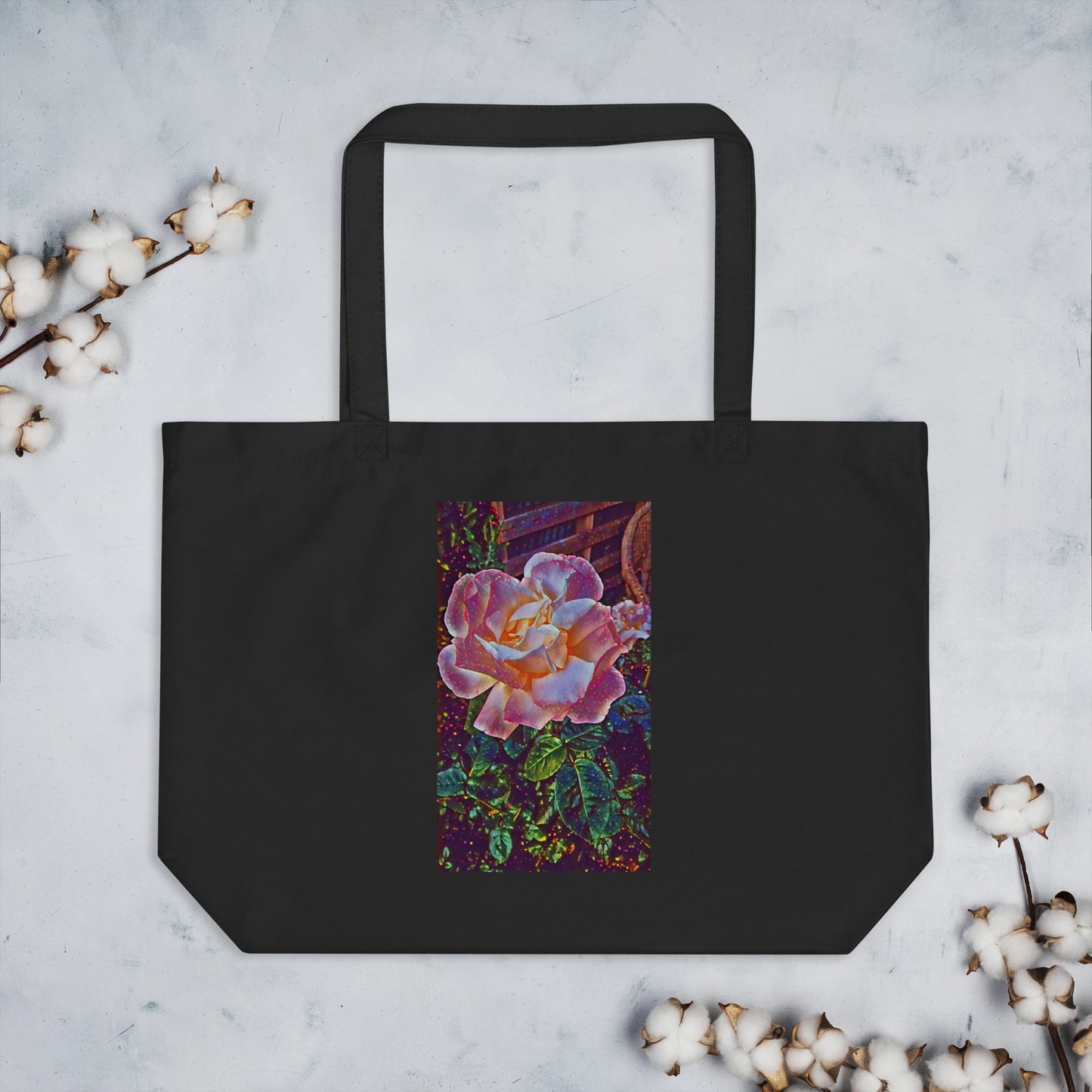 Stary Rose - Large Organic Tote Bag